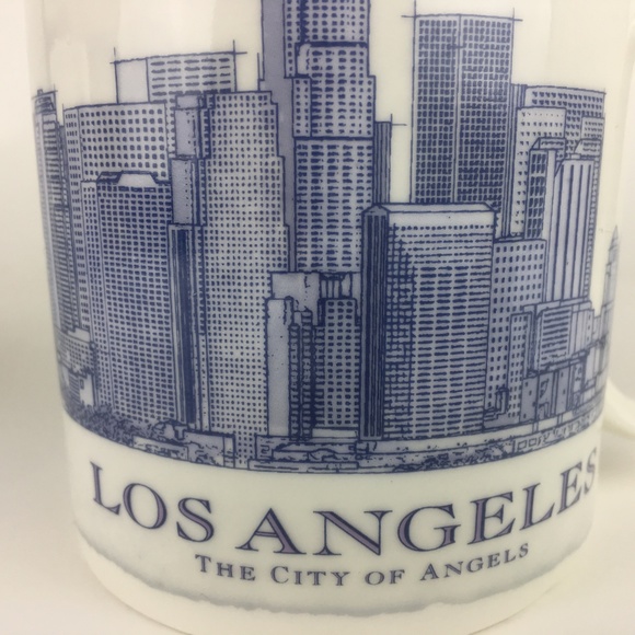 Set of 2 2010 Starbucks Los Angeles Architect Blue - Picture 6 of 8